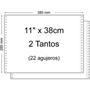 BASIC PAPEL CONTINUO BLANCO 11" x 38cm 2T 1.500-PACK 1138B2